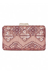Choy Sequin Embroidered Clutch