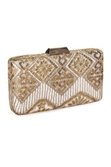 Choy Sequin Embroidered Clutch