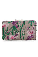 Garza Garden Embroidered Clutch