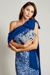 Beigoma Floral Clutch