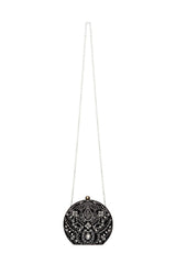 Karela Beaded Velvet Clutch