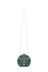 Karela Beaded Velvet Clutch