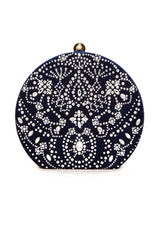 Karela Beaded Velvet Clutch