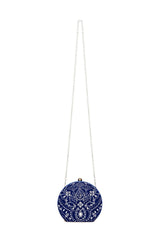 Karela Beaded Velvet Clutch