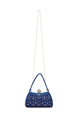 Durian Beaded Velvet Clutch