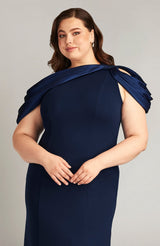 Carlene Shoulder Drape Gown - PLUS SIZE