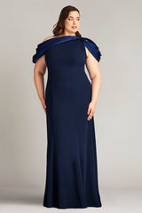 Carlene Shoulder Drape Gown - PLUS SIZE