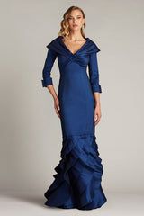 Blythe Portrait Collar Gown