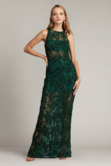 Josie Sequin Lace Illusion Gown-HTRGN