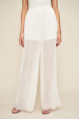 Kaya Pleated Chiffon Pant