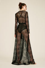 Delano Lace Floor-Length Robe