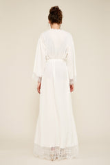 Vitti Crepe Lace Long Robe