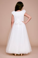 Lousita Applique Tulle Dress