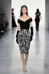 Bali Jacquard & Velvet Dress