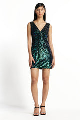 Hilary Sleeveless Sequin Mini Dress