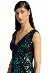 Hilary Sleeveless Sequin Mini Dress