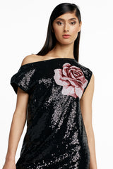 Coco Sequin Off-the-Shoulder Mini Dress
