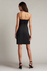 Downey Flower Embellished Mini Dress