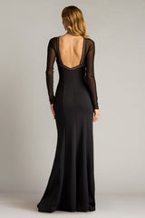 Savoy Sheer Sleeve Gown