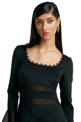 Rayna Neoprene & Mesh Mini Dress