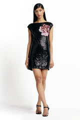 Coco Sequin Off-the-Shoulder Mini Dress