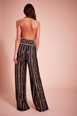Sofia Chain-Print Jumpsuit
