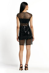Juvet Black Diamond Sequin Dress