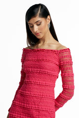 Adina Sheer Panel Dress