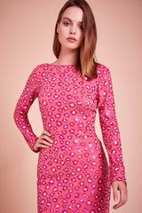 LaRue Boatneck Print Dress
