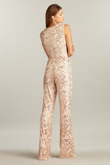 Burrow Cutout Sequin Jumpsuit