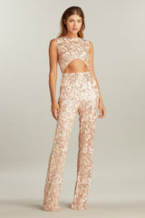 Burrow Cutout Sequin Jumpsuit