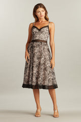 Bailee Printed Jacquard Midi Dress