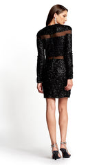 Stokely Sequin Cutout Mini Dress