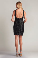 Shia Sequin Halter Mini Dress