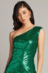 Liv One-Shoulder Sequin Mini Dress