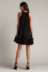 Prima Sequin Tulle Trapeze Mini Dress