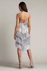Remedy Metallic Fringe Mini Dress