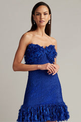 Carmen Lace Fringe Mini Dress