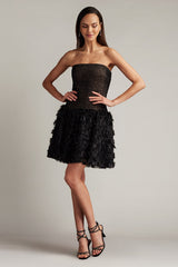 Lula Flower Embellished Mini Dress