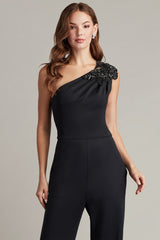 Tilly Embellished One-Shoulder Jumpsuit