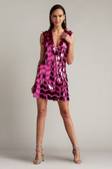 Eris Sequin Fringe Mini Dress