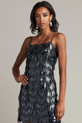 Colie Sequin Fringe Mini Dress