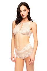 Bethany High Neck Lace Bralette