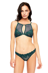 Bethany High Neck Lace Bralette