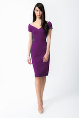 Off Shoulder Dress in Begonia